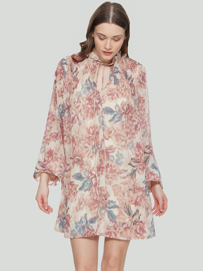 Antique Floral Shift Dress