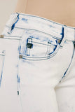 Whit Acid Wash Midrise Skinny Jeans