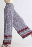 Navy Floral Palazzo Pants
