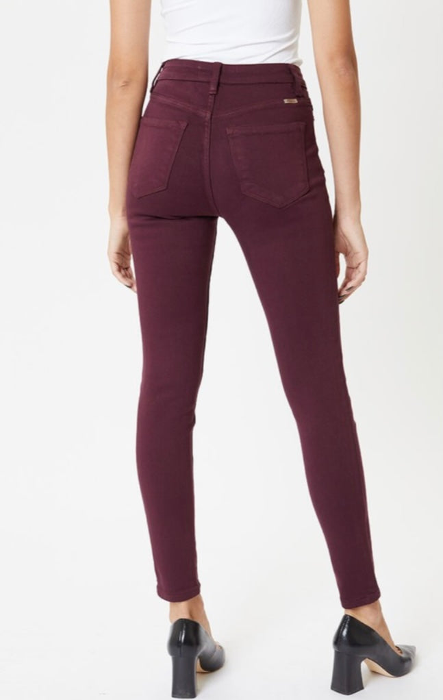 Wine Skinny Jeans