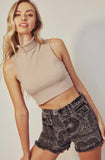 Black Bandana Print Shorts