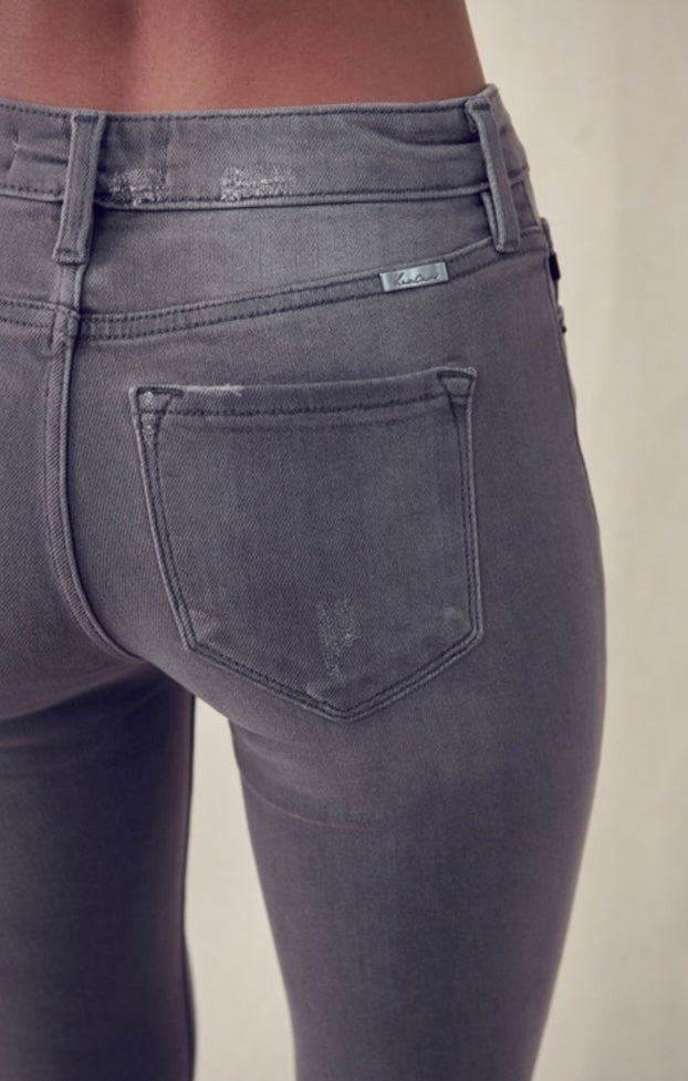 Grey High Rise Skinny Jeans