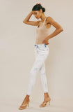 Whit Acid Wash Midrise Skinny Jeans