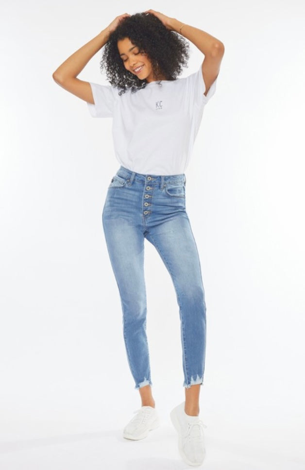 Lightwash High Rise Superskinny Jeans