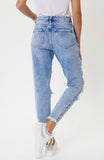 High Waist Destroyed Boyfriend Jeans