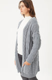 Grey Chenille Cardigan