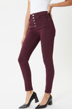Wine Skinny Jeans