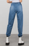 Denim Drawstring Joggers