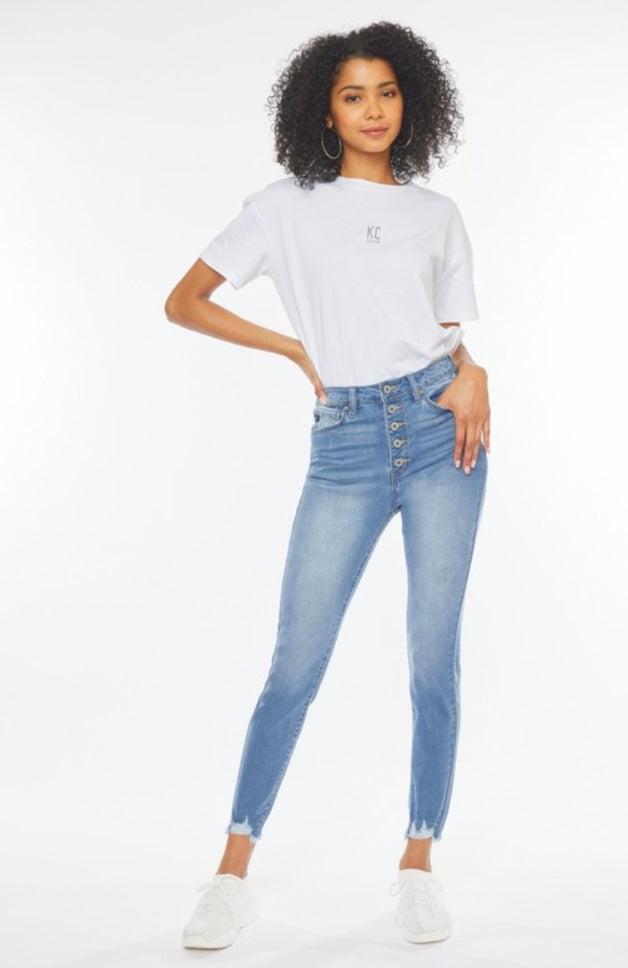 Lightwash High Rise Superskinny Jeans