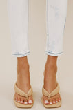 Whit Acid Wash Midrise Skinny Jeans