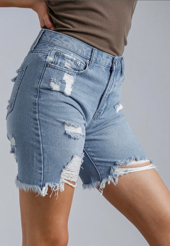 Light wash Denim Shorts