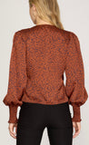 Rust Speckle Blouse
