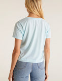 Iced Turquoise Crop Tee