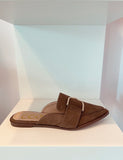 Mocha Buckle Mule