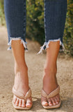 Darkwash High Rise Ankle Jeans