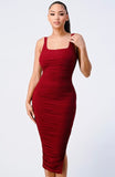 Cranberry Bodycon Dress