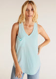Iced Turquoise Pocket Tank