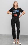 Black High Rise Mom Jeans