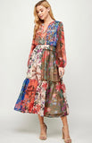Floral Patchwork Dress